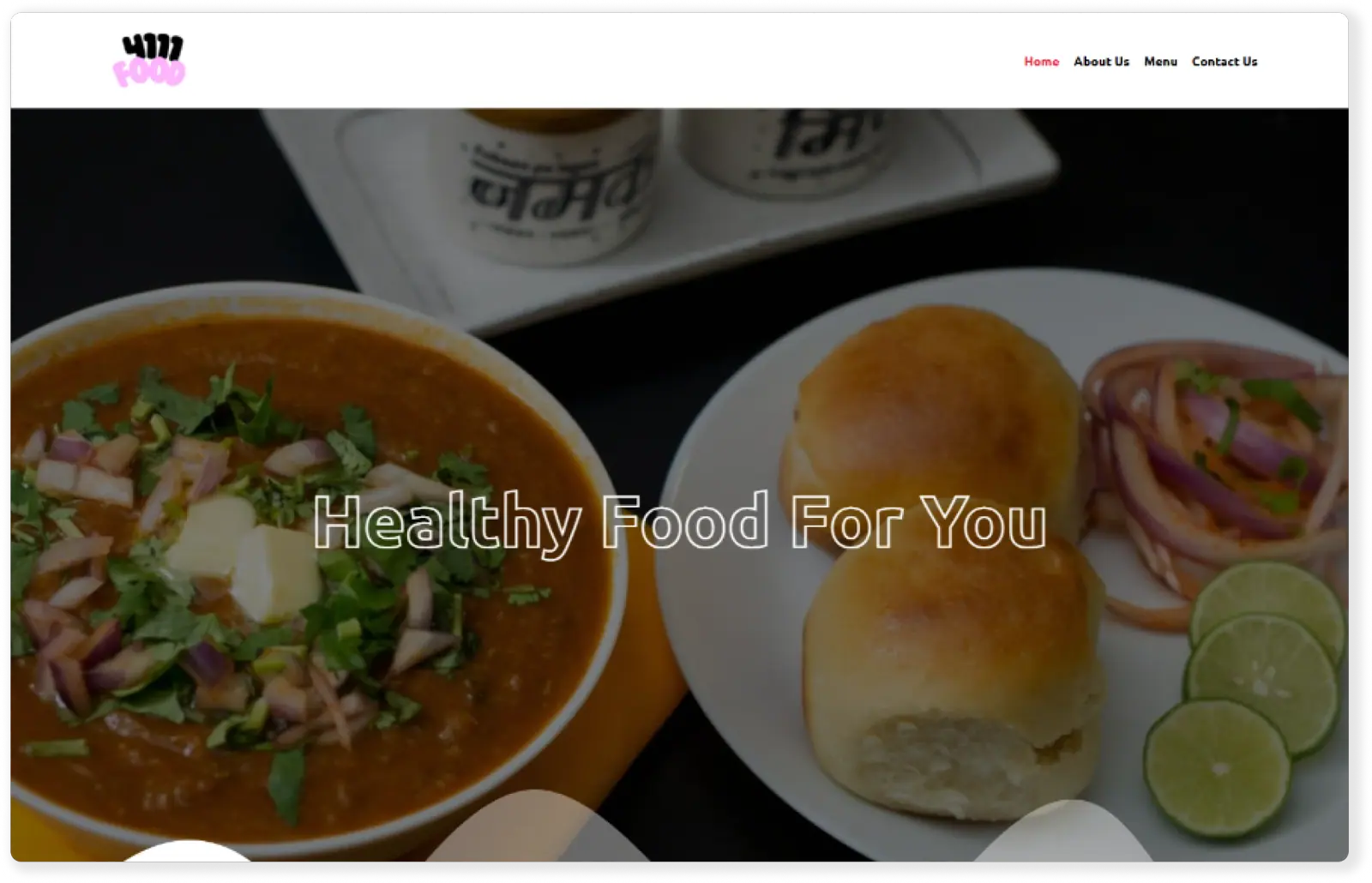 4111 Food website portfolio screenshot — Fruxinfo